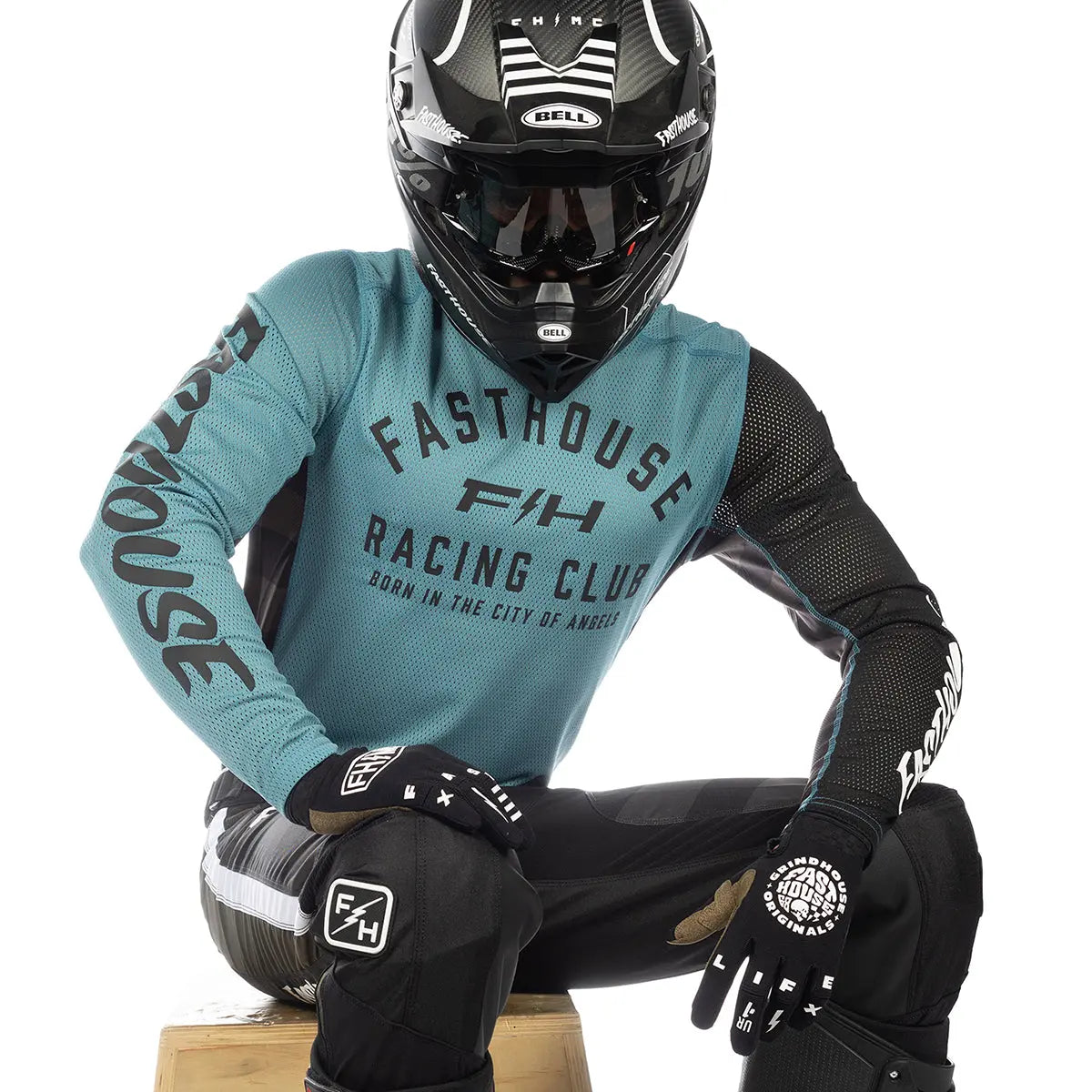 Grindhouse Air-Cooled Club Jersey, Light Indigo