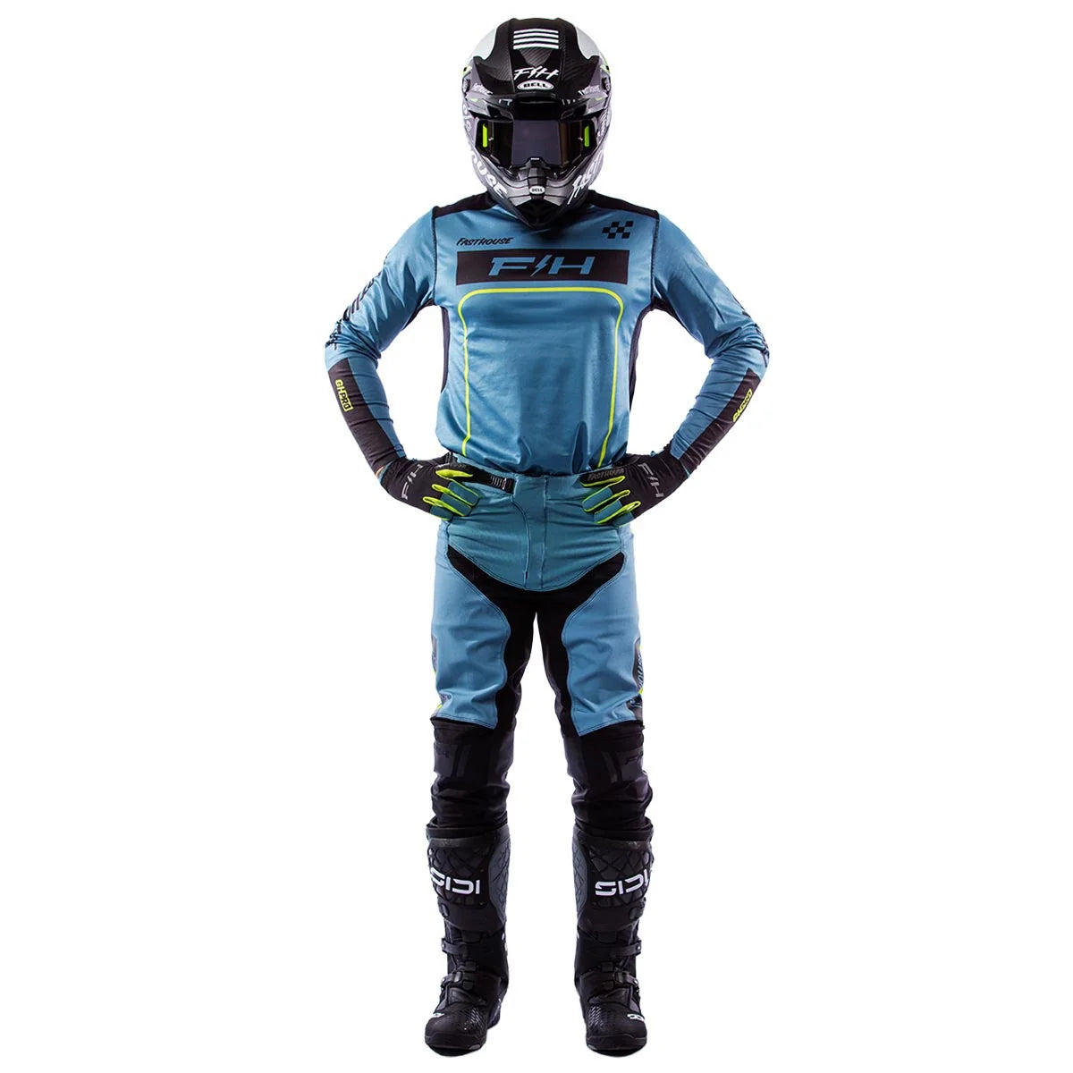 Grindhouse Pro Apex Pant, Slate/Flo Green