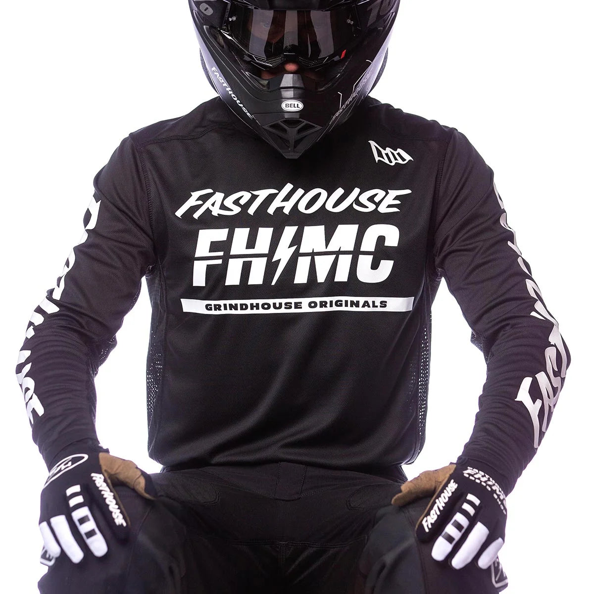 Grindhouse Score LS Jersey, Black/White