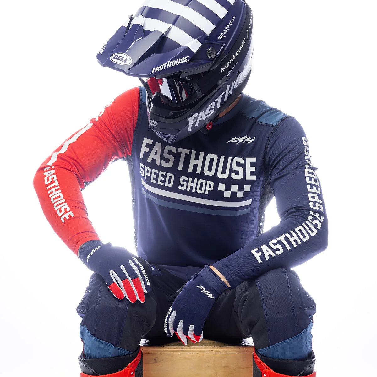 Grindhouse Hudson Jersey - Blue/Red