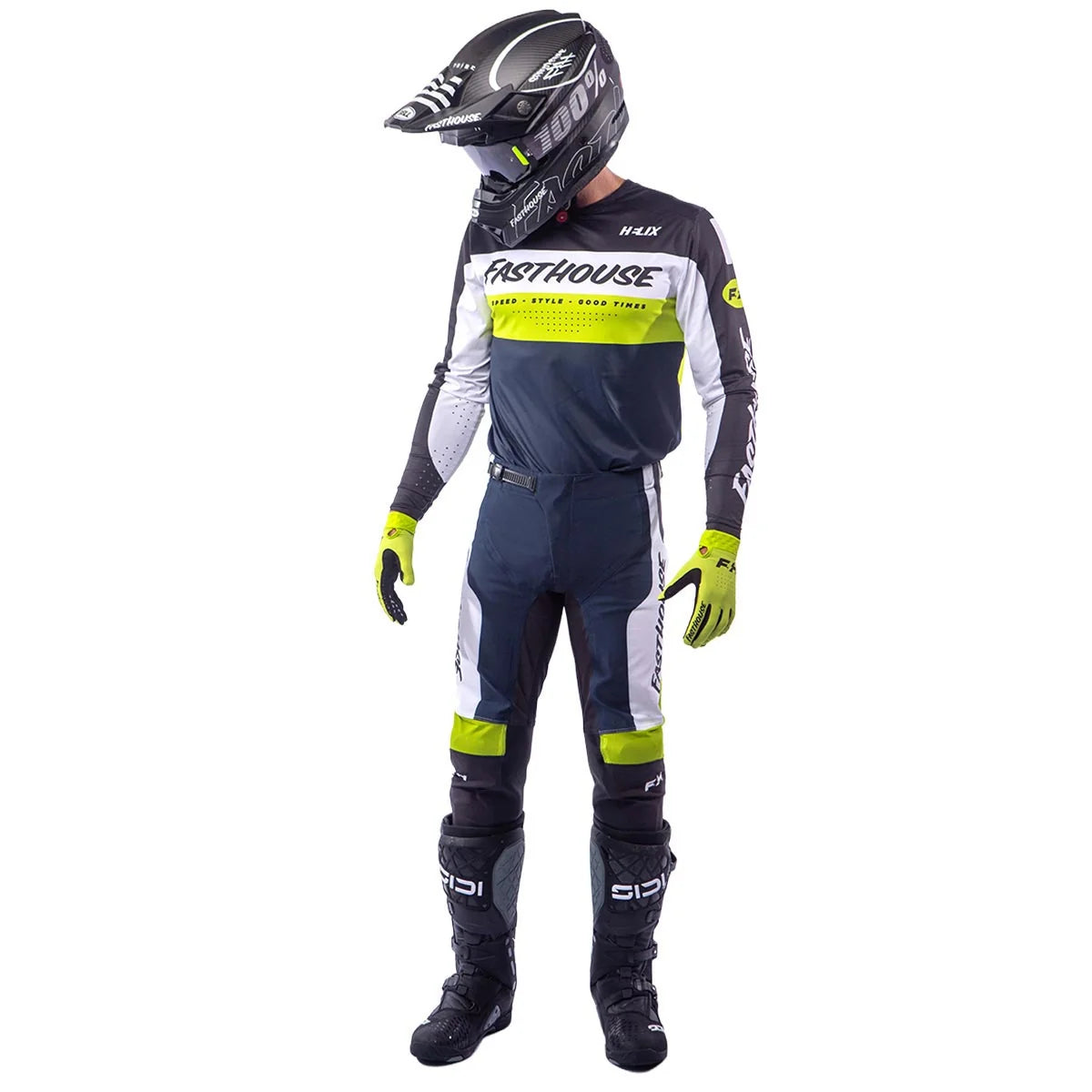 Helix Daytona LS Jersey, Black/Flo Green