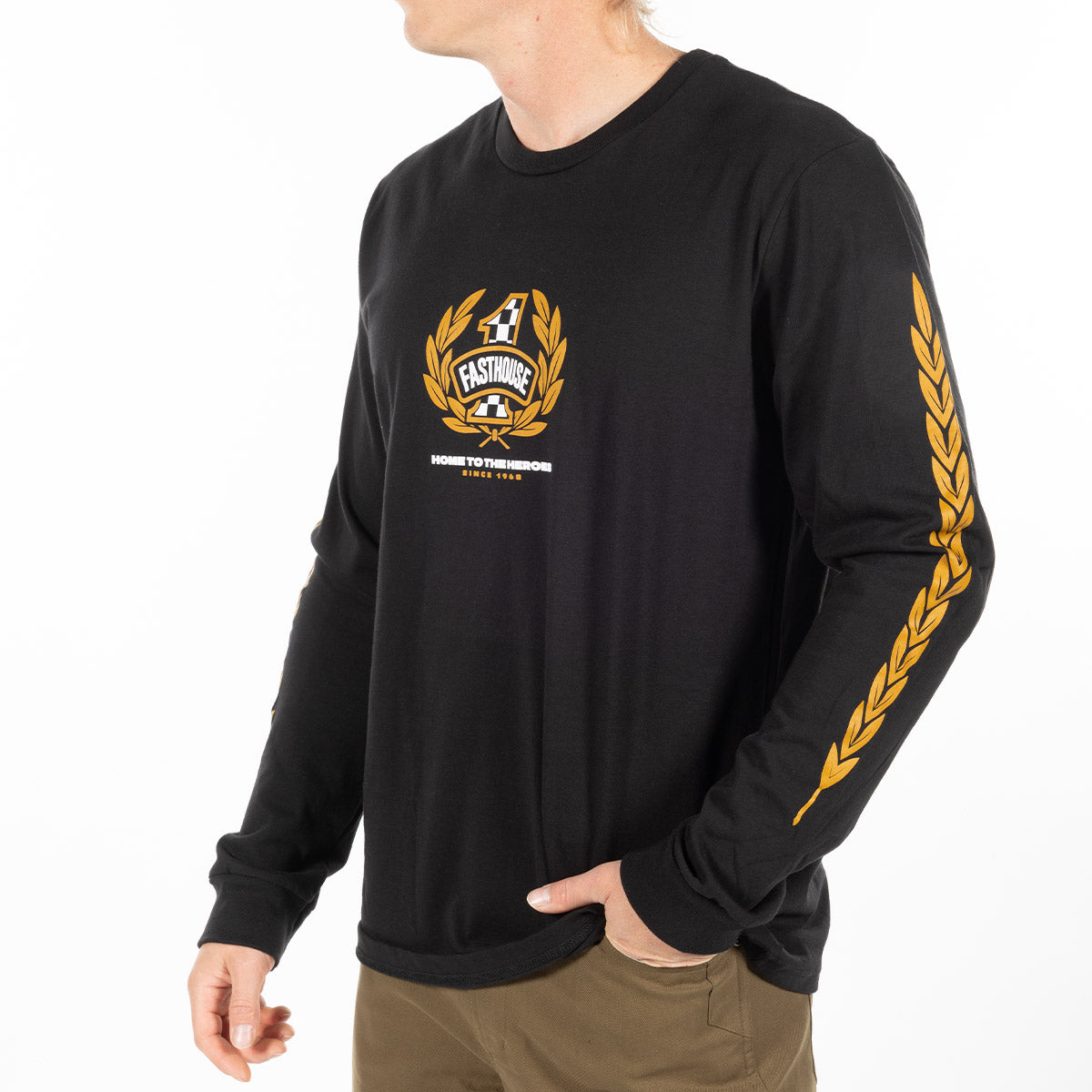 Heroes Long Sleeve Tee - Black