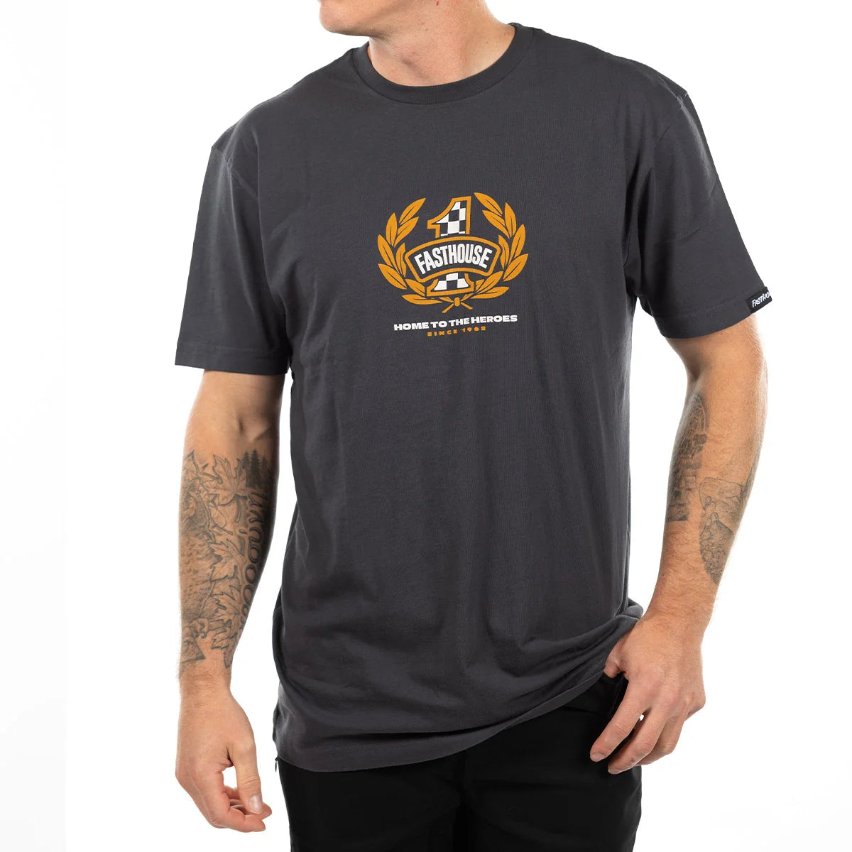 Heroes Tee - Graphite Black