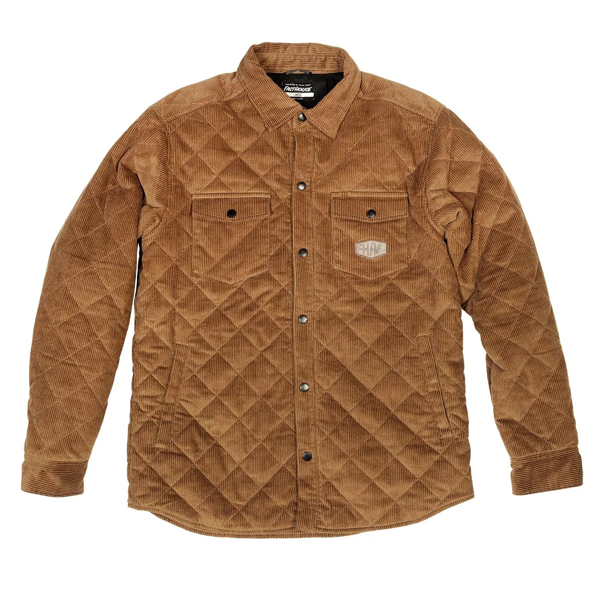 Jawbone Quilted Shacket, Camel