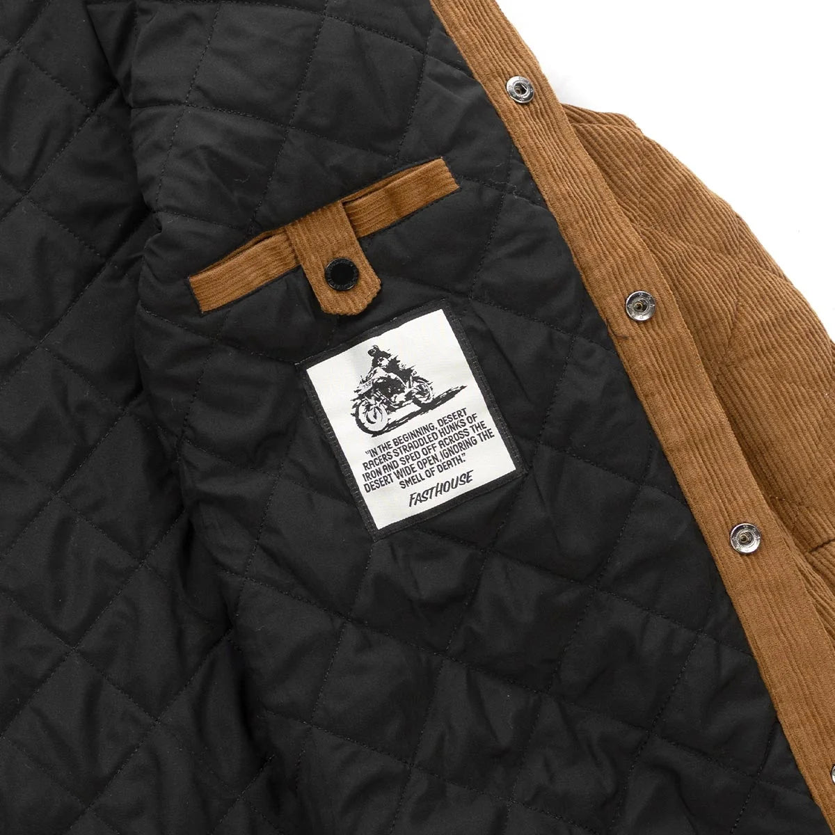 Jawbone Quilted Shacket, Camel