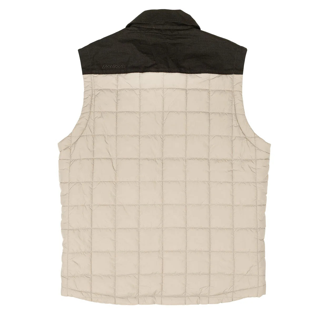Logan Puffer Vest Greige/Black