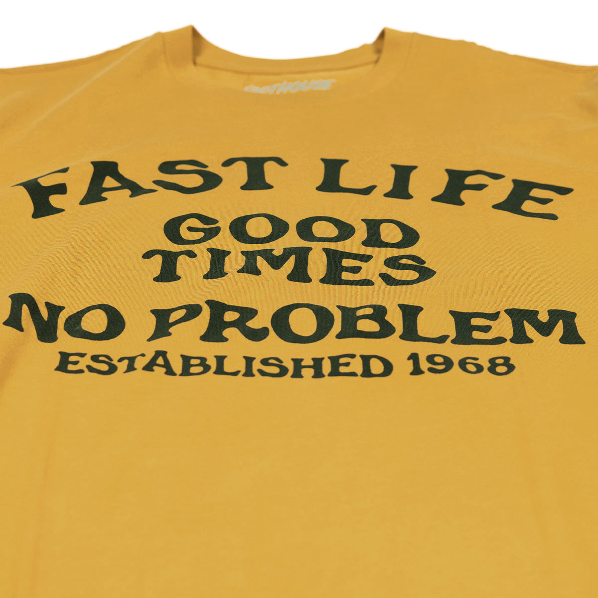 No Problem Tee - Spruce Yellow