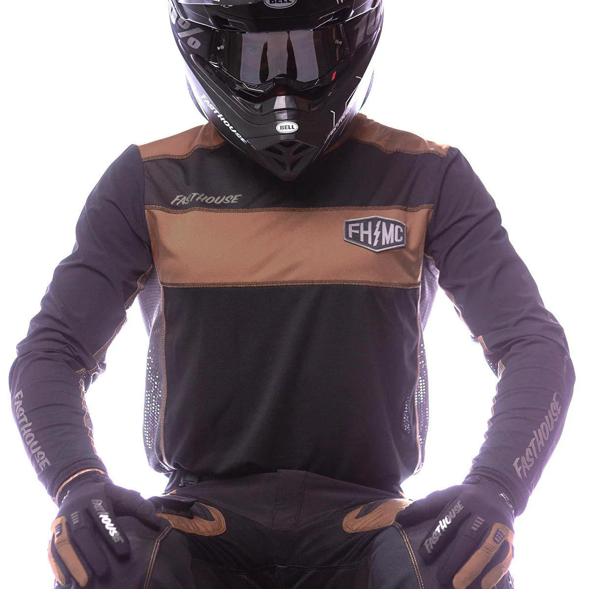 Off-Road Bronx LS Jersey, Black/Camel
