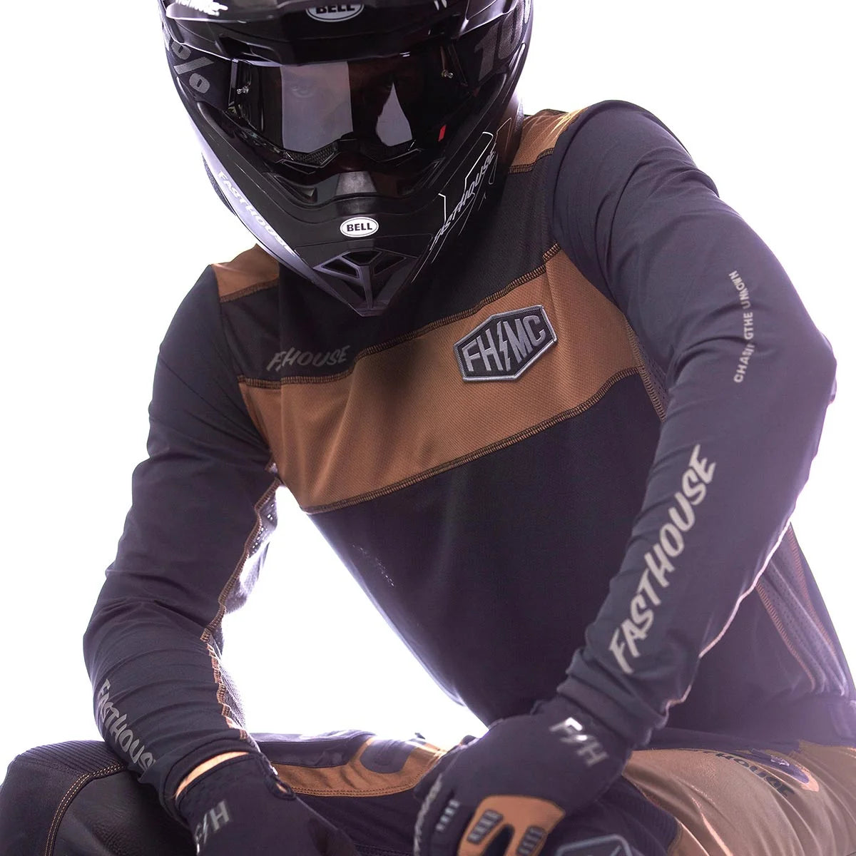 Off-Road Bronx LS Jersey, Black/Camel