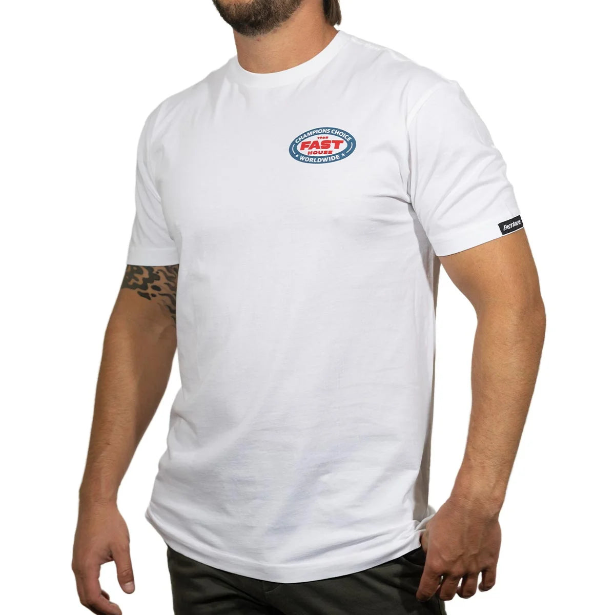 Petrol SS Tee White