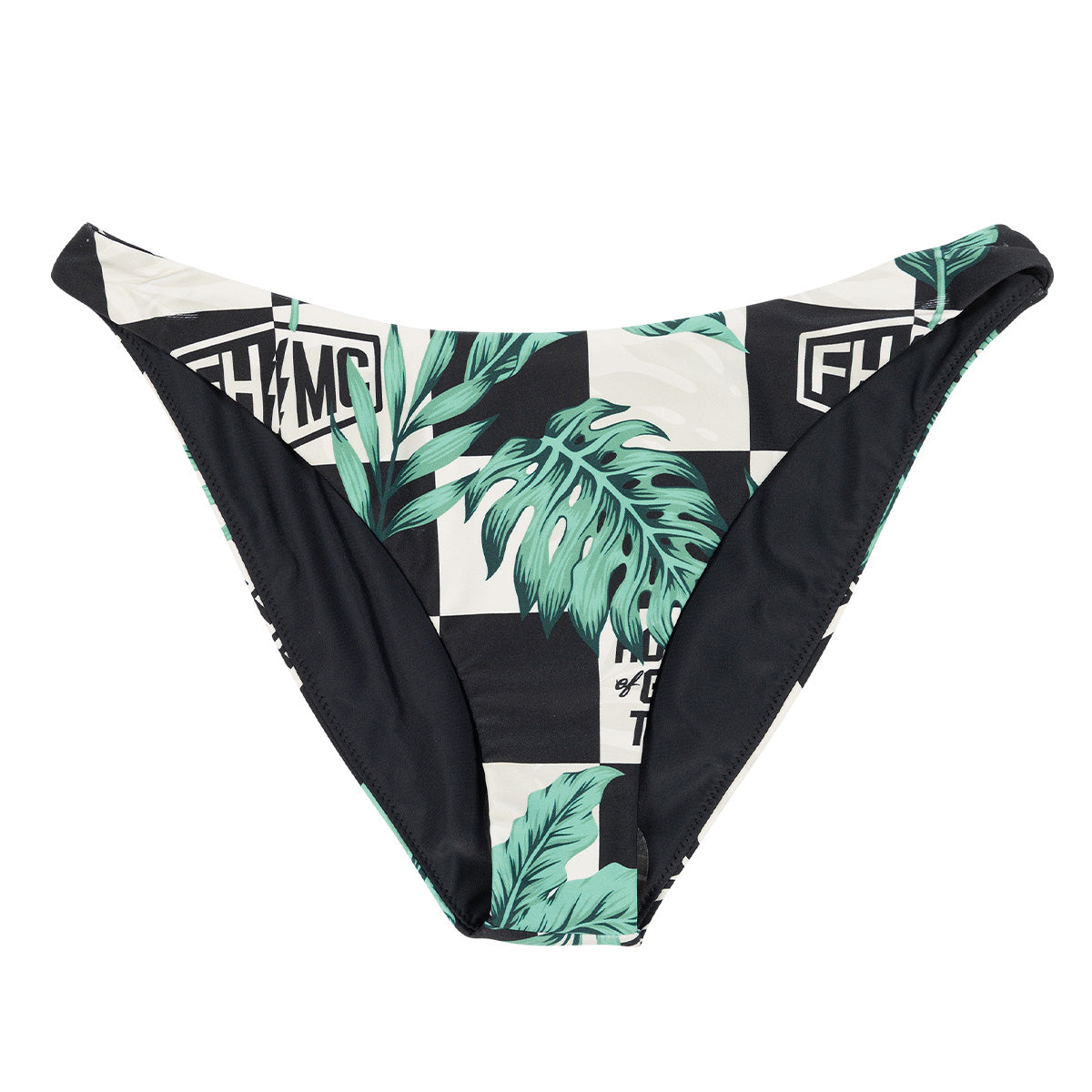 Poolside Bikini Bottom - Black/Off White
