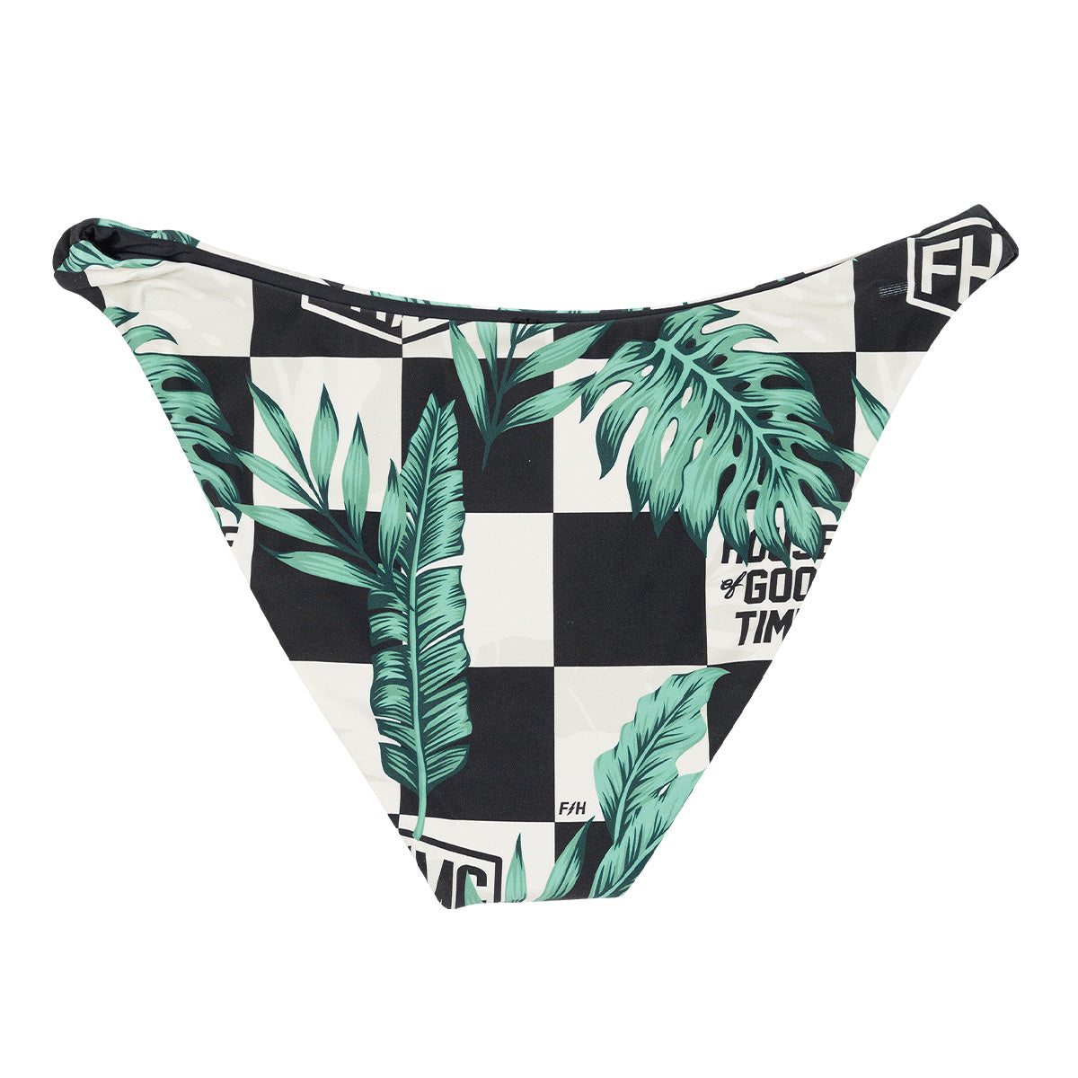 Poolside Bikini Bottom - Black/Off White