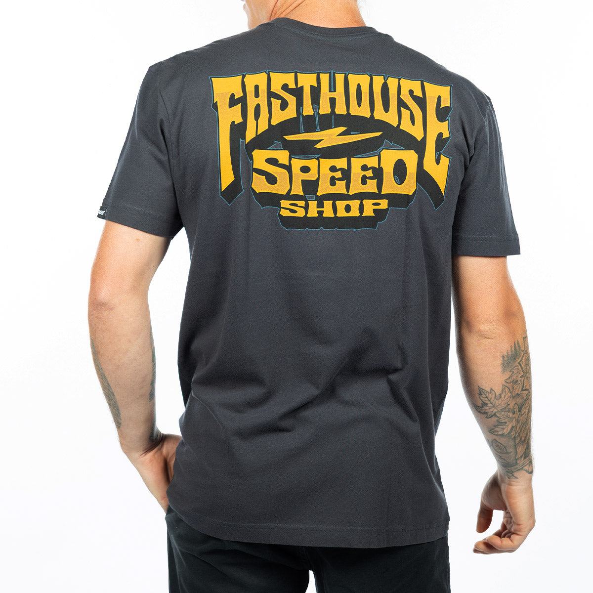 Record Tee - Graphite Black