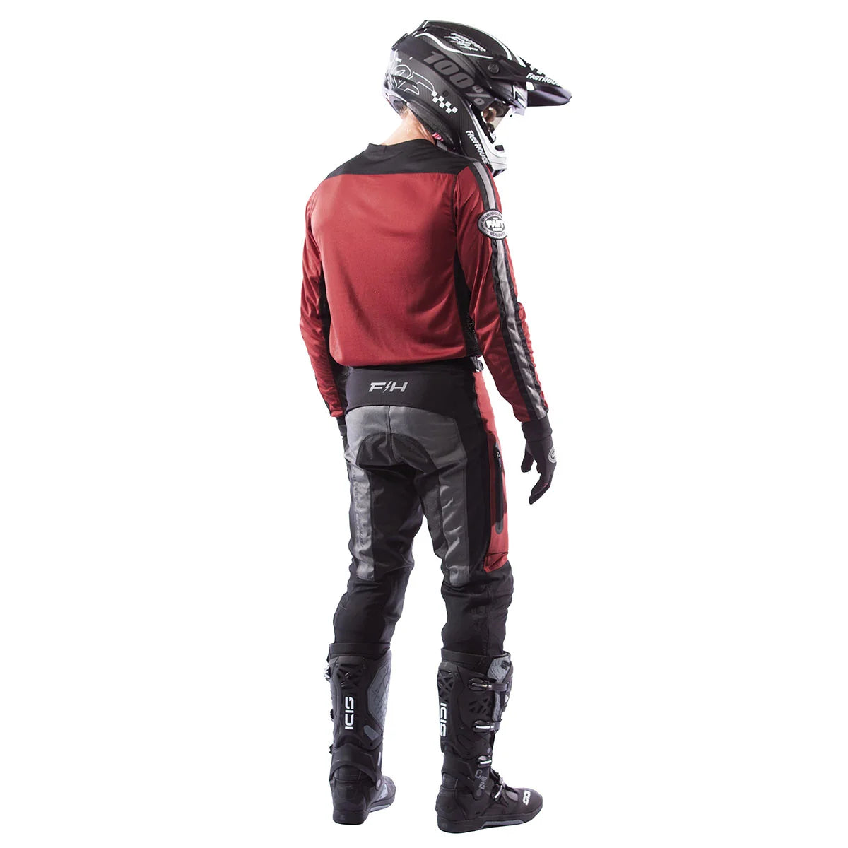 Sanguaro Petrol LS Jersey, Cardinal