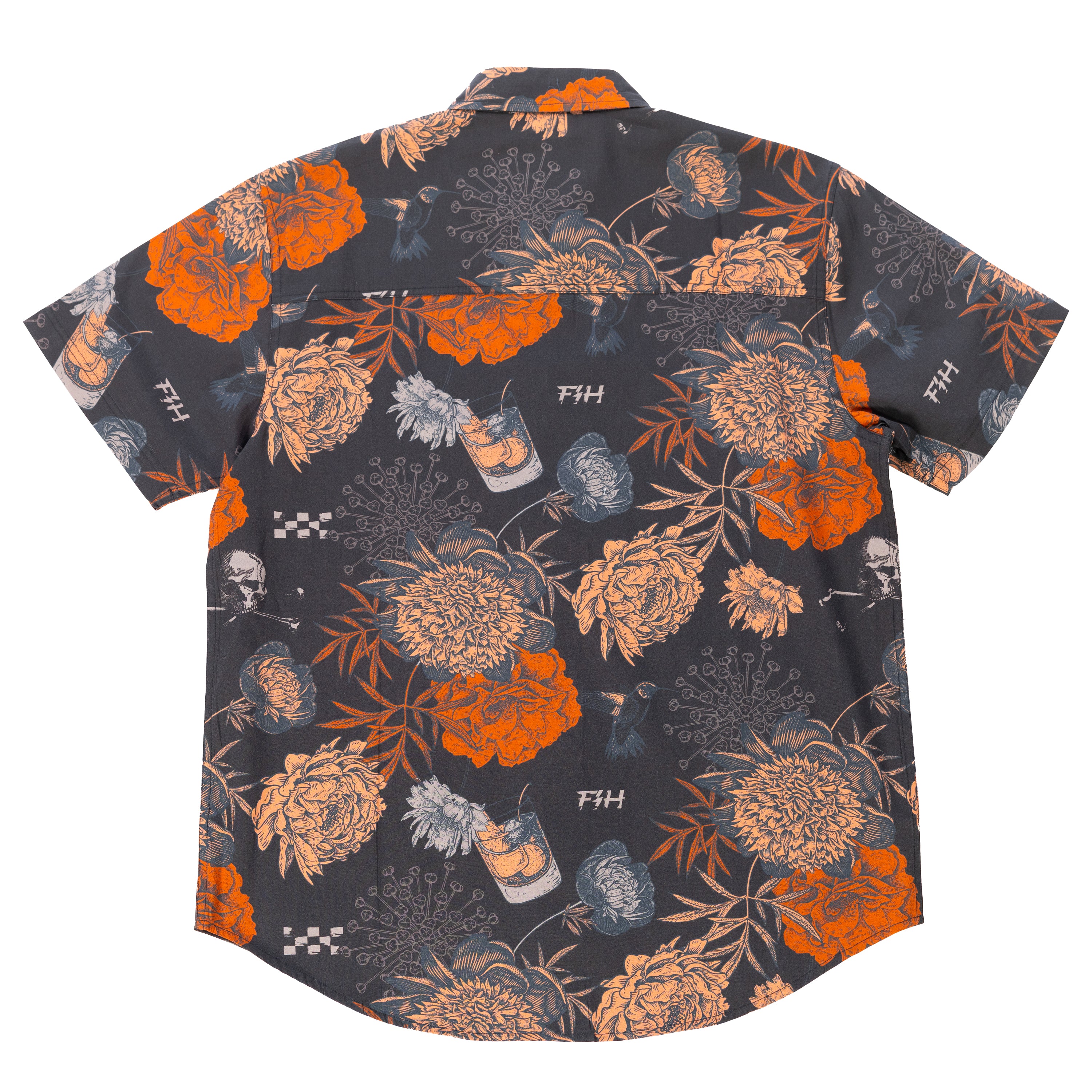 Scene Button Up Shirt - Vintage Black