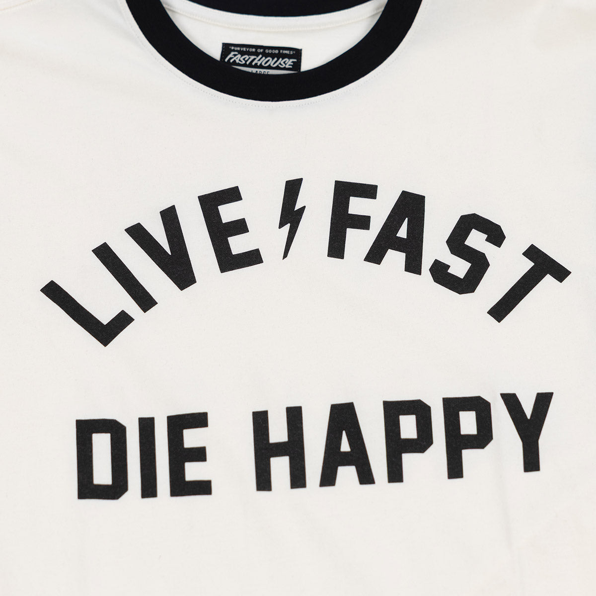 Sherwin Yarn Dye Long Sleeve Tee - Off White/Black
