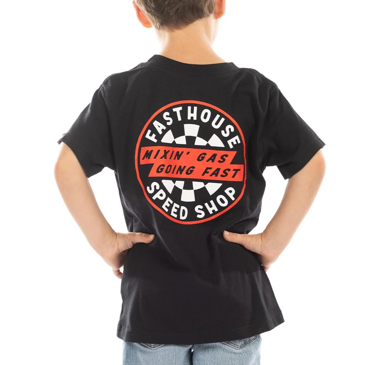 Toddler Oil Burner SS Tee, Black