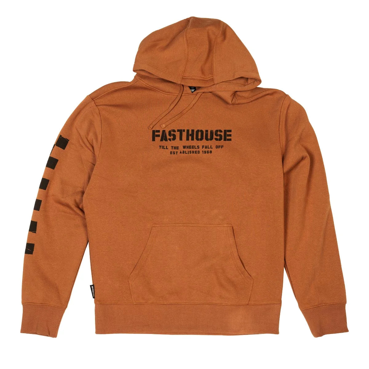 Torn Hooded Pullover, Rust