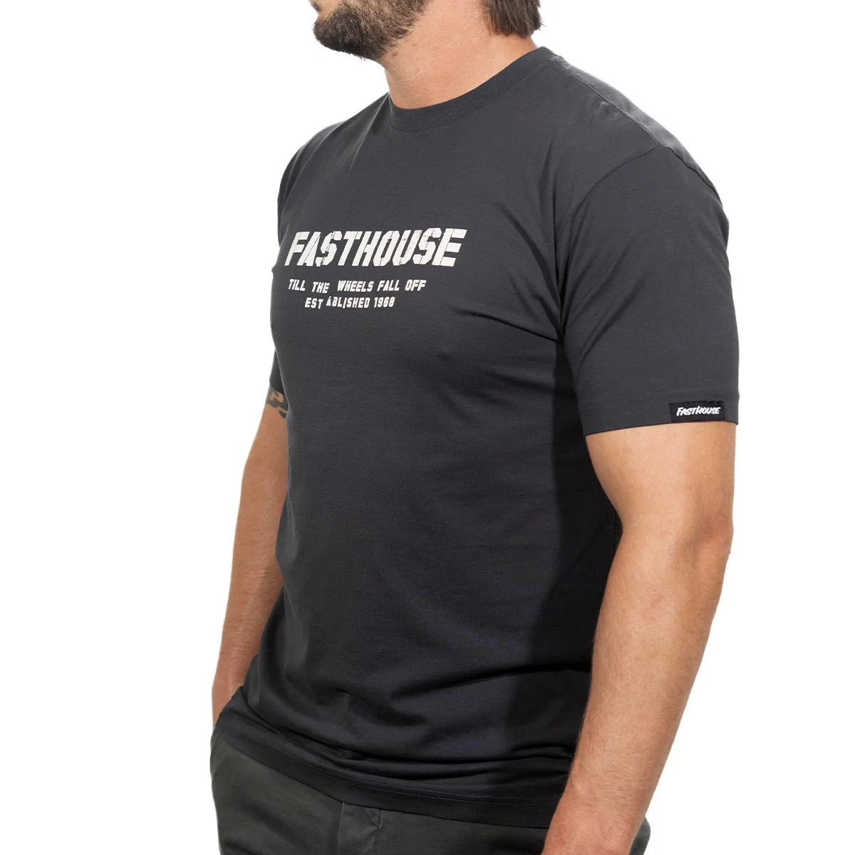 Torn SS Tee Graphite Black