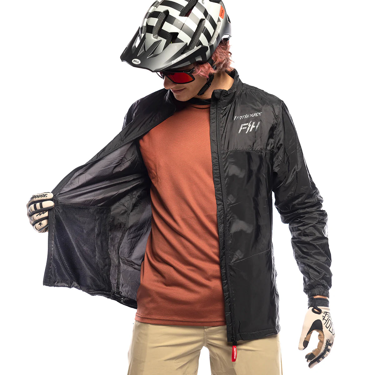 Tracker Packable Windbreaker, Black