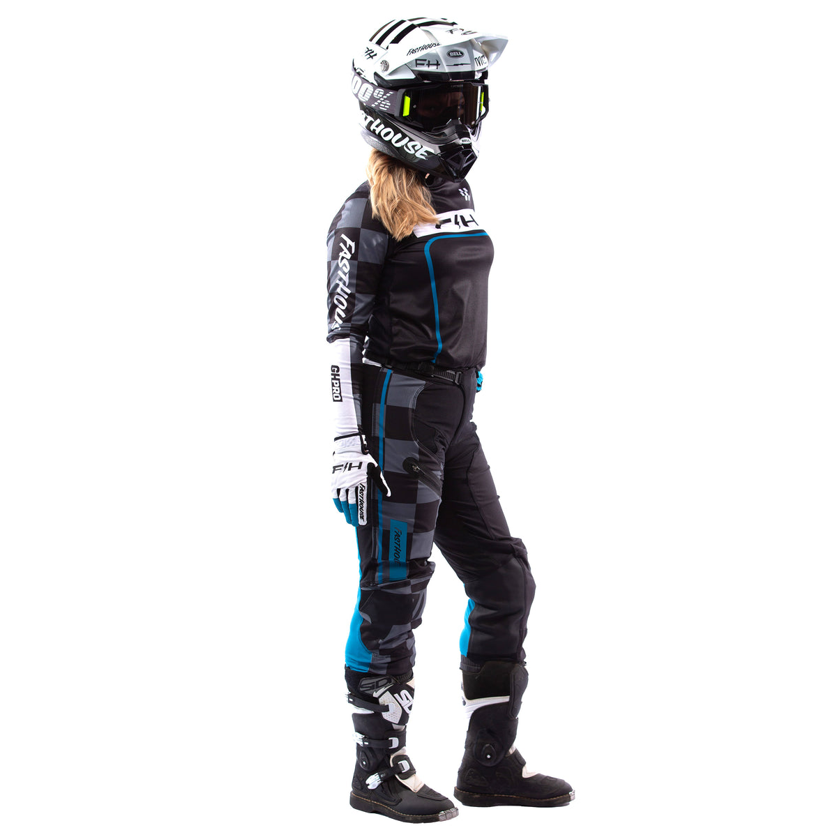 Women's Grindhouse Pro Apex Pant, Black/Electric Blue