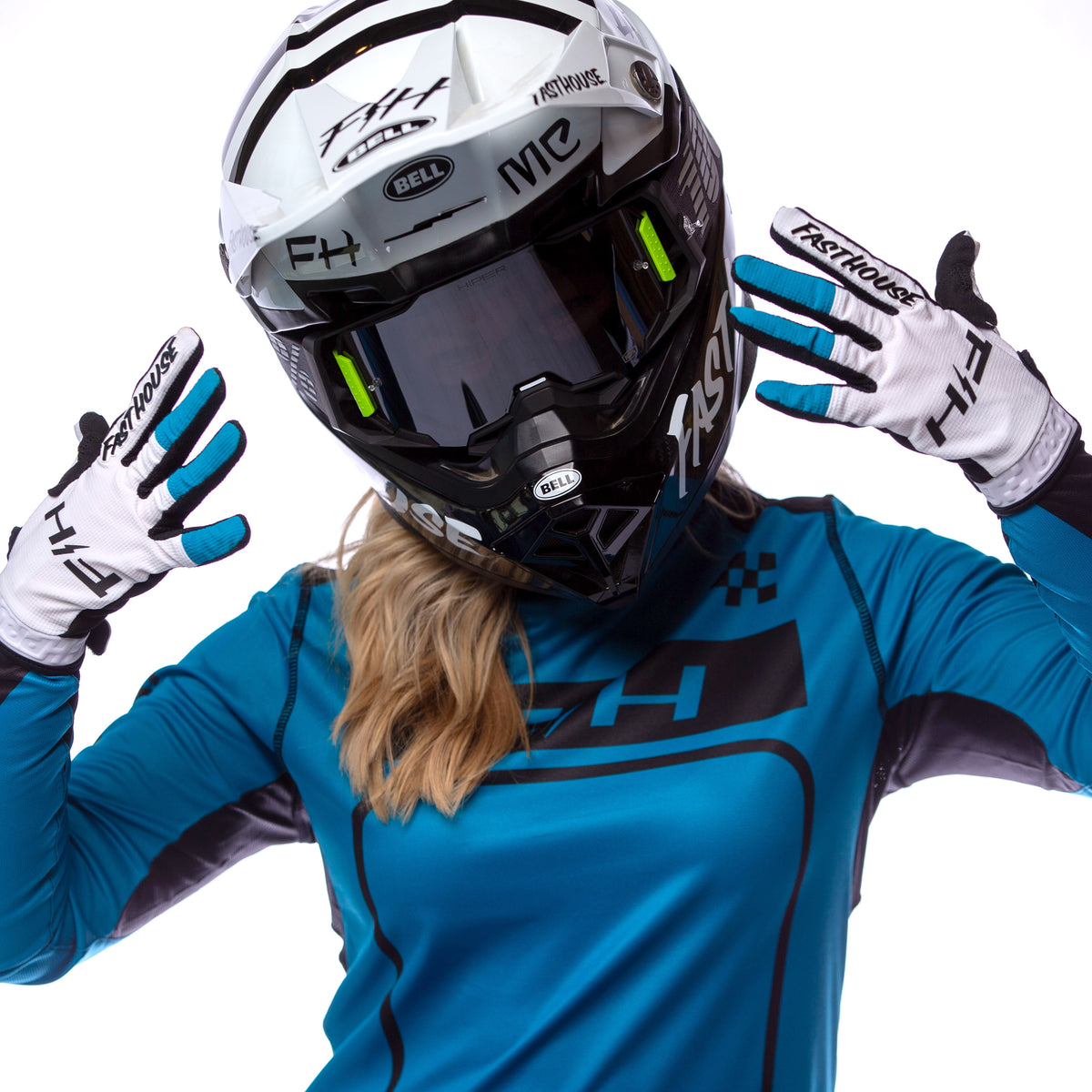 Women's Grindhouse Pro Apex LS Jersey, Electric Blue