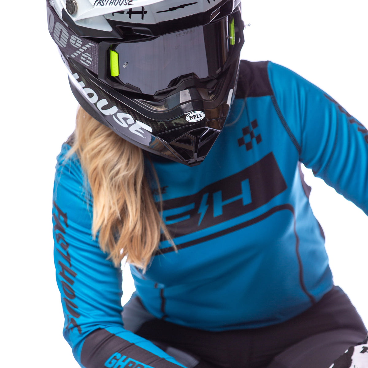 Women's Grindhouse Pro Apex LS Jersey, Electric Blue
