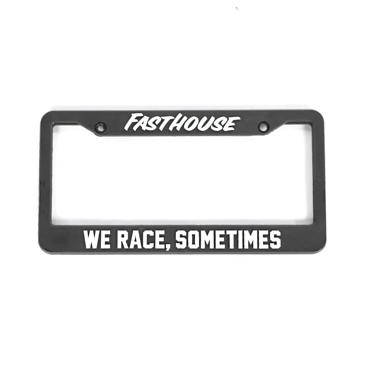 We Race License Plate Frame Black