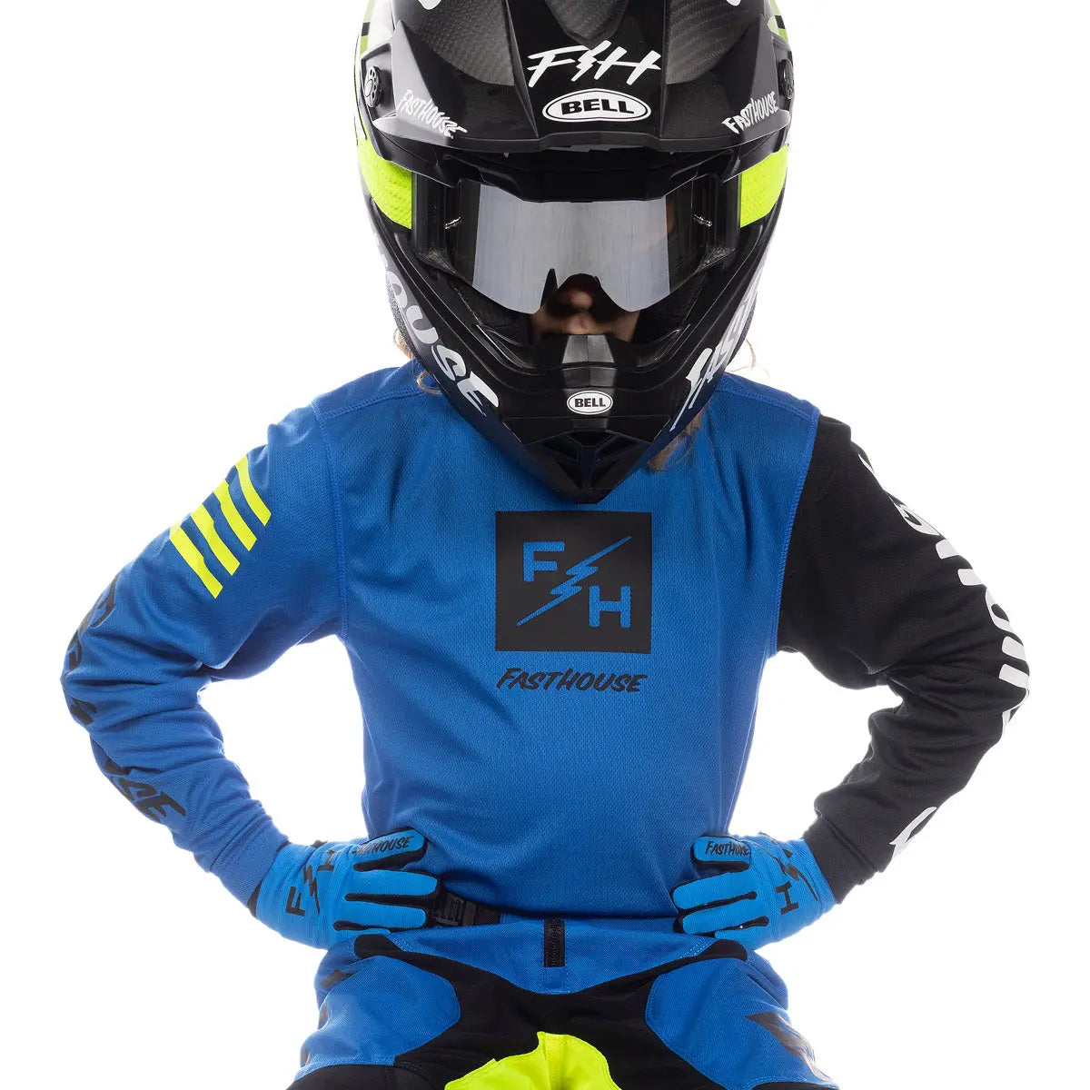 Youth Carbon Echo Jersey, Electric Blue
