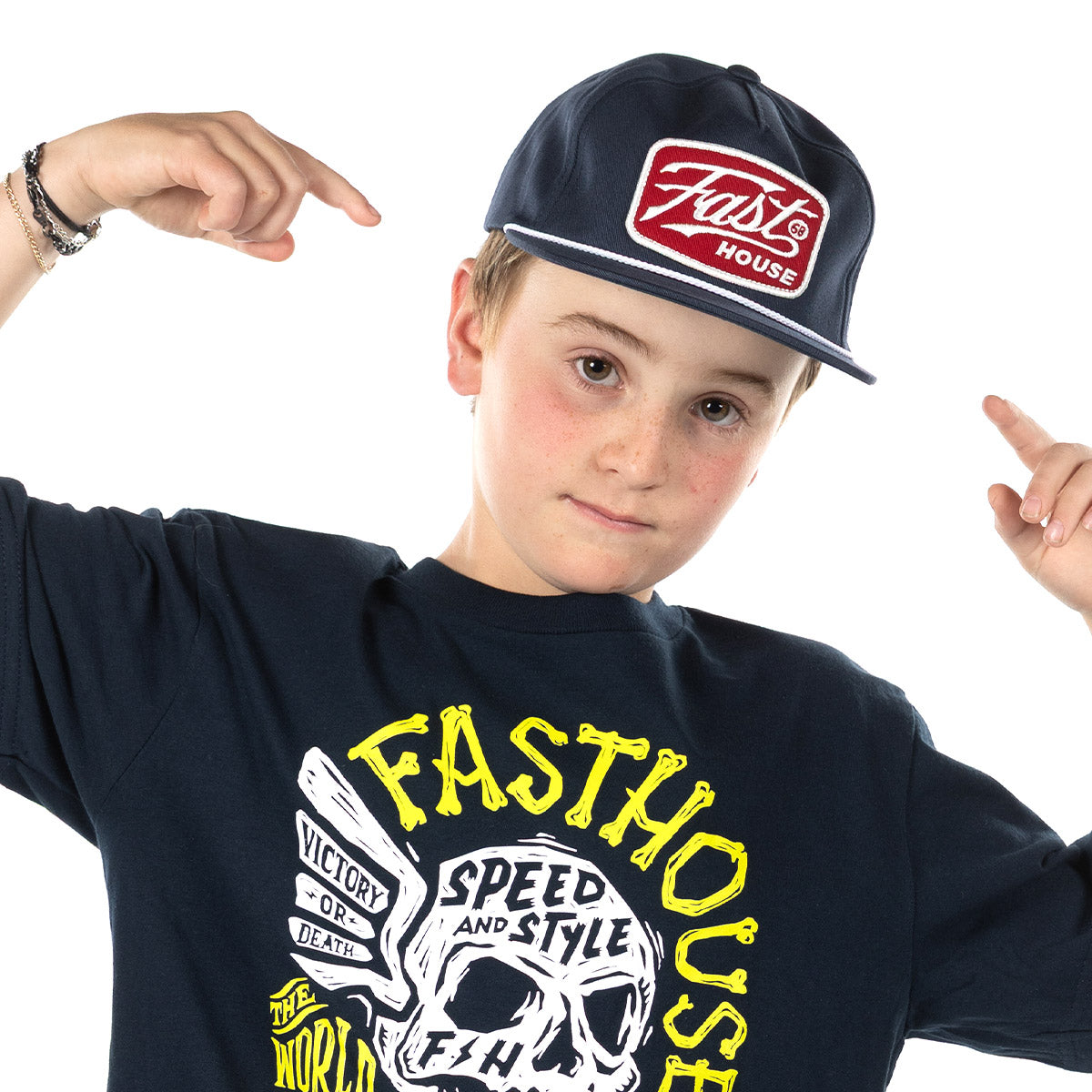 Youth Carrera Hat - Navy