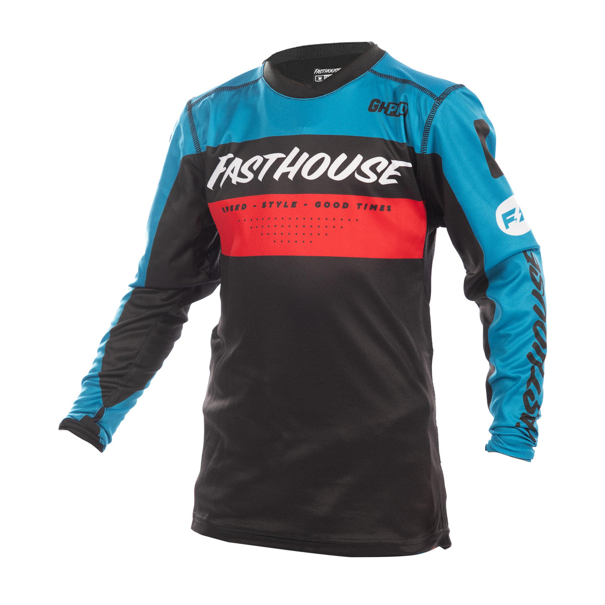 Youth Grindhouse Pro Daytona LS Jersey, Electric Blue/Black