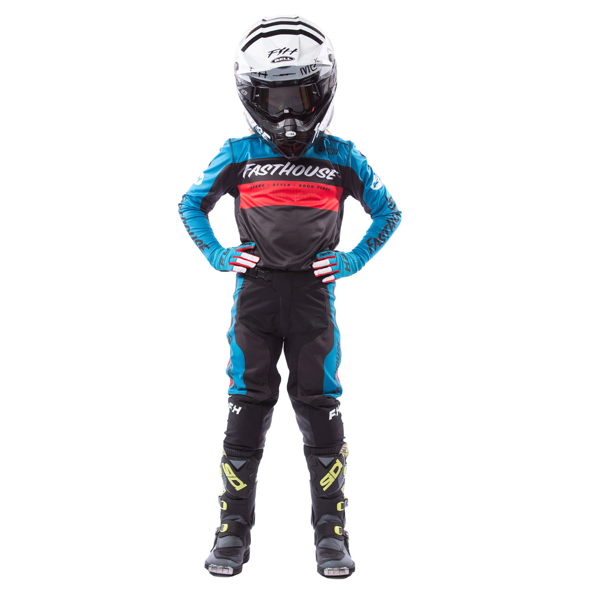 Youth Grindhouse Pro Daytona Pant, Electric Blue/Black