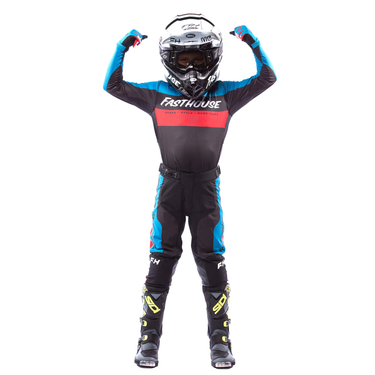 Youth Grindhouse Pro Daytona Pant, Electric Blue/Black