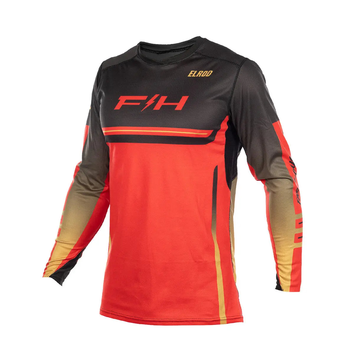 Youth Elrod React Jersey, Racing Red/Black