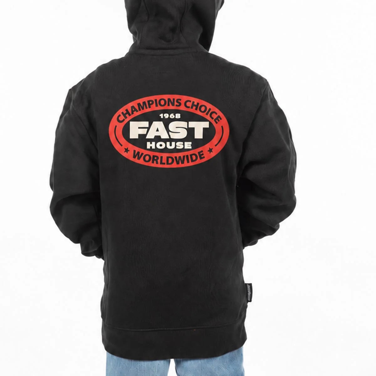 Youth Petrol Hooded Zip-Up, Black